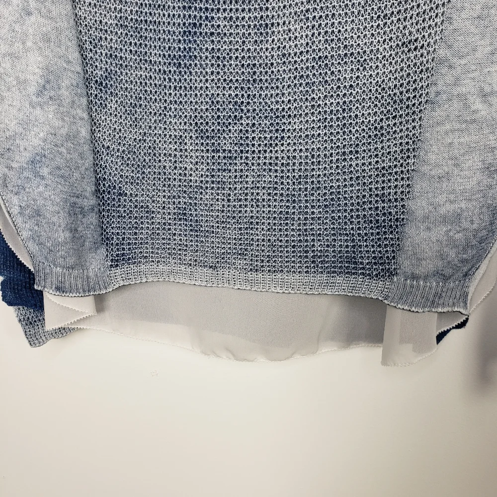 INC 100 % Cotton sweater with sheer inner layer layer Women' size large - Picture 4 of 4